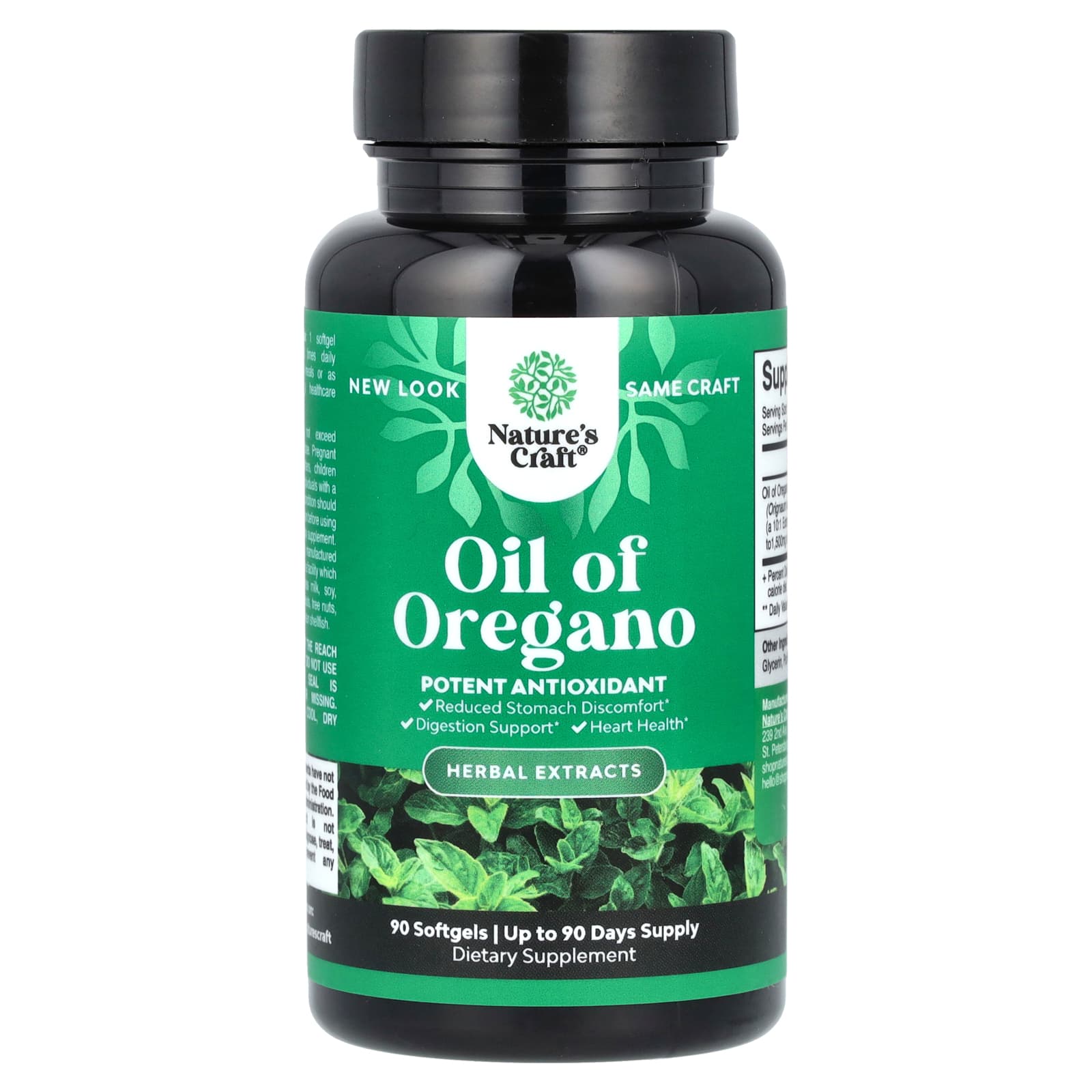 

Nature S Craft, Oil of Oregano, 90 Softgels (150Mg per Softgel)