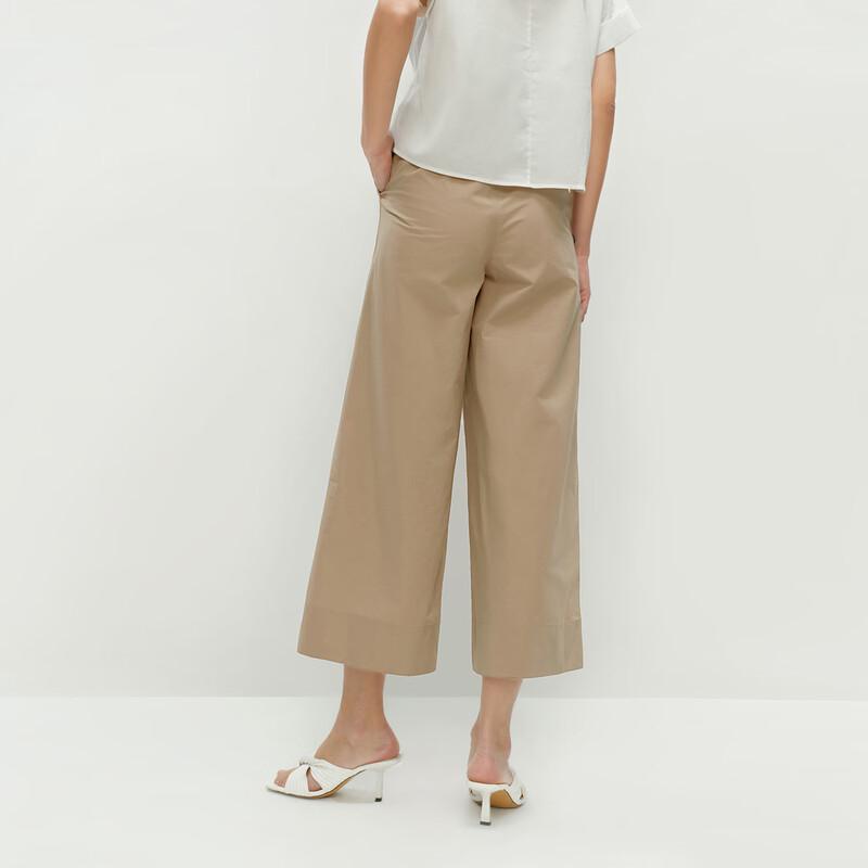 OVVOVV Women's Easy-Care Wide-Leg Casual Pants