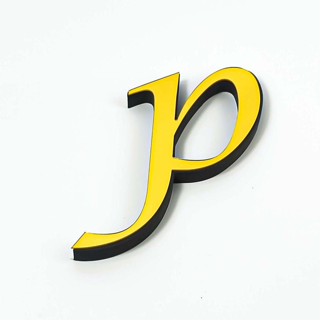 Lowercase A-Z English Mirror Wall Stickers - DIY Decorative Self-Adhesive Décor for Home & Bedroom