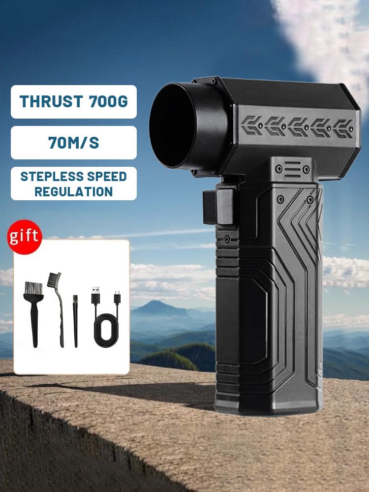 200000RPM Powerful Duster 600g Thrust Mini Turbo Jet Fan 70m/s Wind Speed Powerful Air Blower Brushless Snow Removal Air Dryer