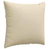 Sofa Cushions 2 pcs Cream 45 x 45 cm Fabric