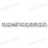 1Pcs 3D ABS Kompressor Letter Logo Sticker Tail Bumper Badge Auto Rear Trunk Decor For Mercedes Benz C SLK CLK ML GL CL55 SLK200 RN1