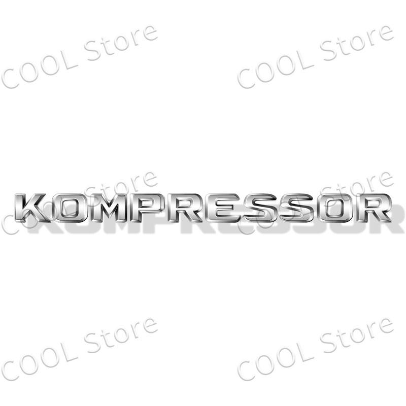 

1Pcs 3D ABS Kompressor Letter Logo Sticker Tail Bumper Badge Auto Rear Trunk Decor For Mercedes Benz C SLK CLK ML GL CL55 SLK200