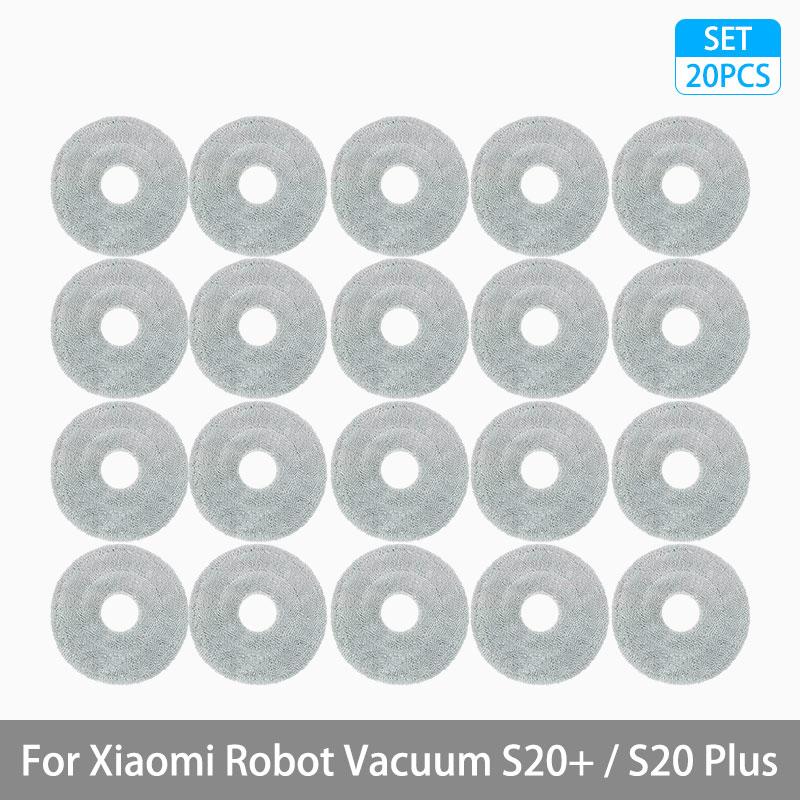 For Xiaomi Robot Vacuum S20+ / S20 Plus / B108GL Parts Accessories Main Brush Side Brush Hepa Filter Mop Cloth Replacement Spare