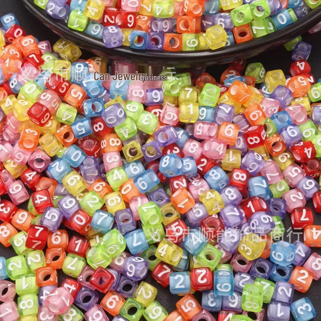 Acrylic Letter and Number Beads for Kids' DIY Jewelry and Crafts