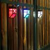 Retro Style Solar Wall Light Outdoor Rainproof LED Wall Color Lamp for Garden Courtyard Use