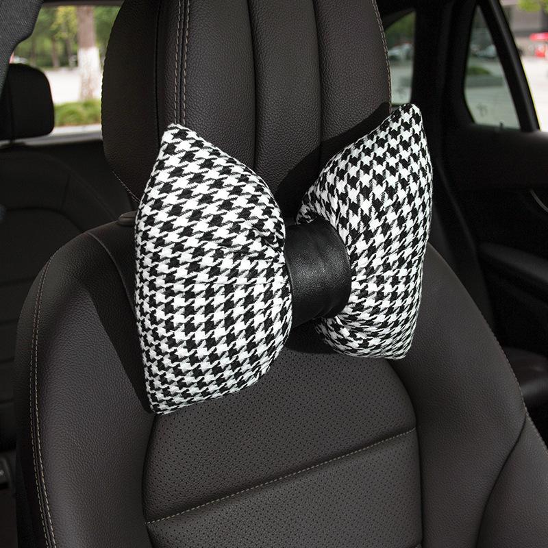 

Модная женская подушка для шеи в машину, универсальная поддержка талии, подголовник в виде гусиной лапки, подушка для поясницы и шеи, креативная подушка для сиденья автомобиля