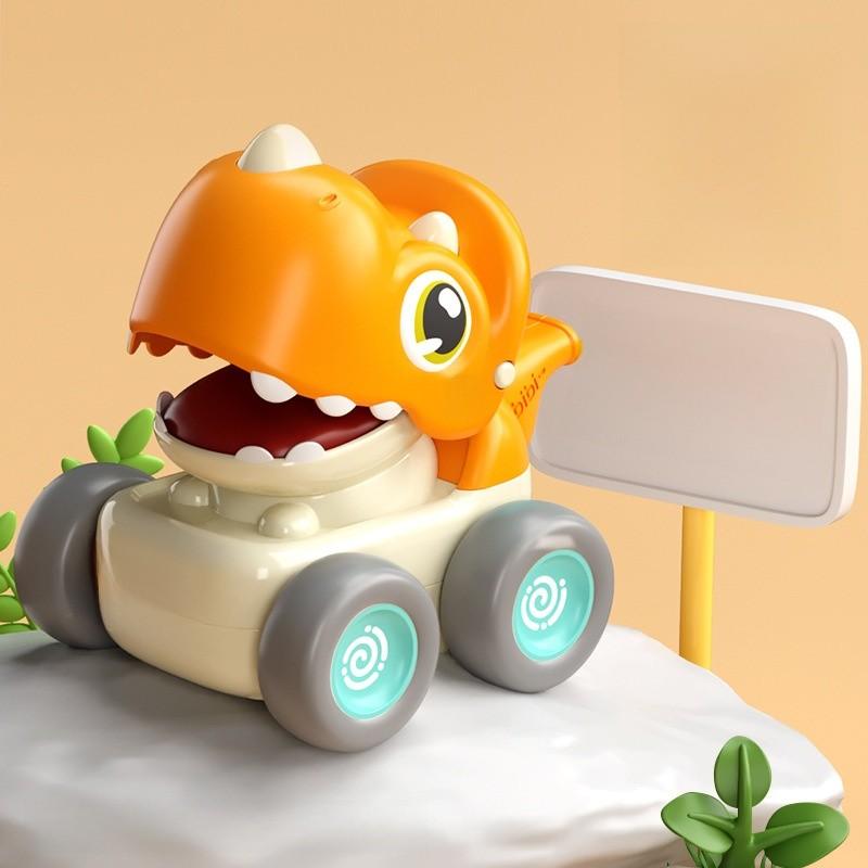 Dinosaur Pressing Whistle Inertia Car With Interactive Play For Kids Ages 3 To 6