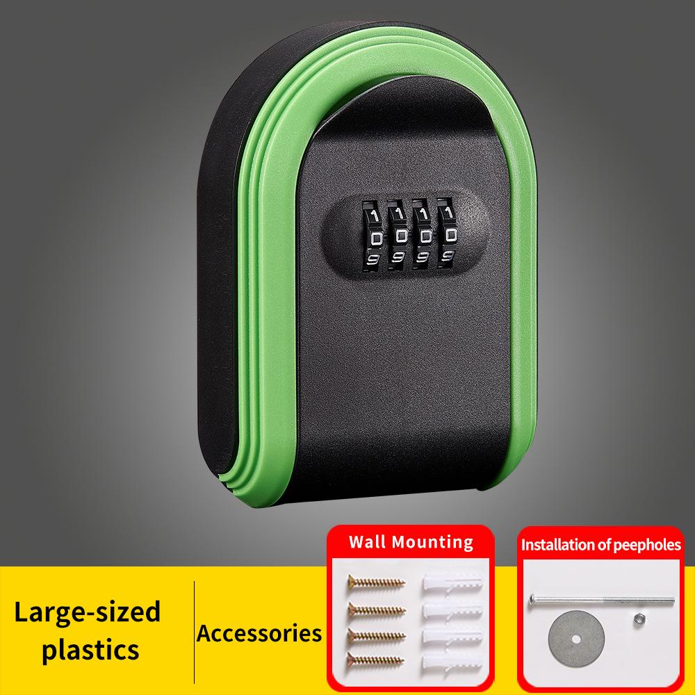 All-Plastic Combination Key Box: Decorative Key Storage Solution