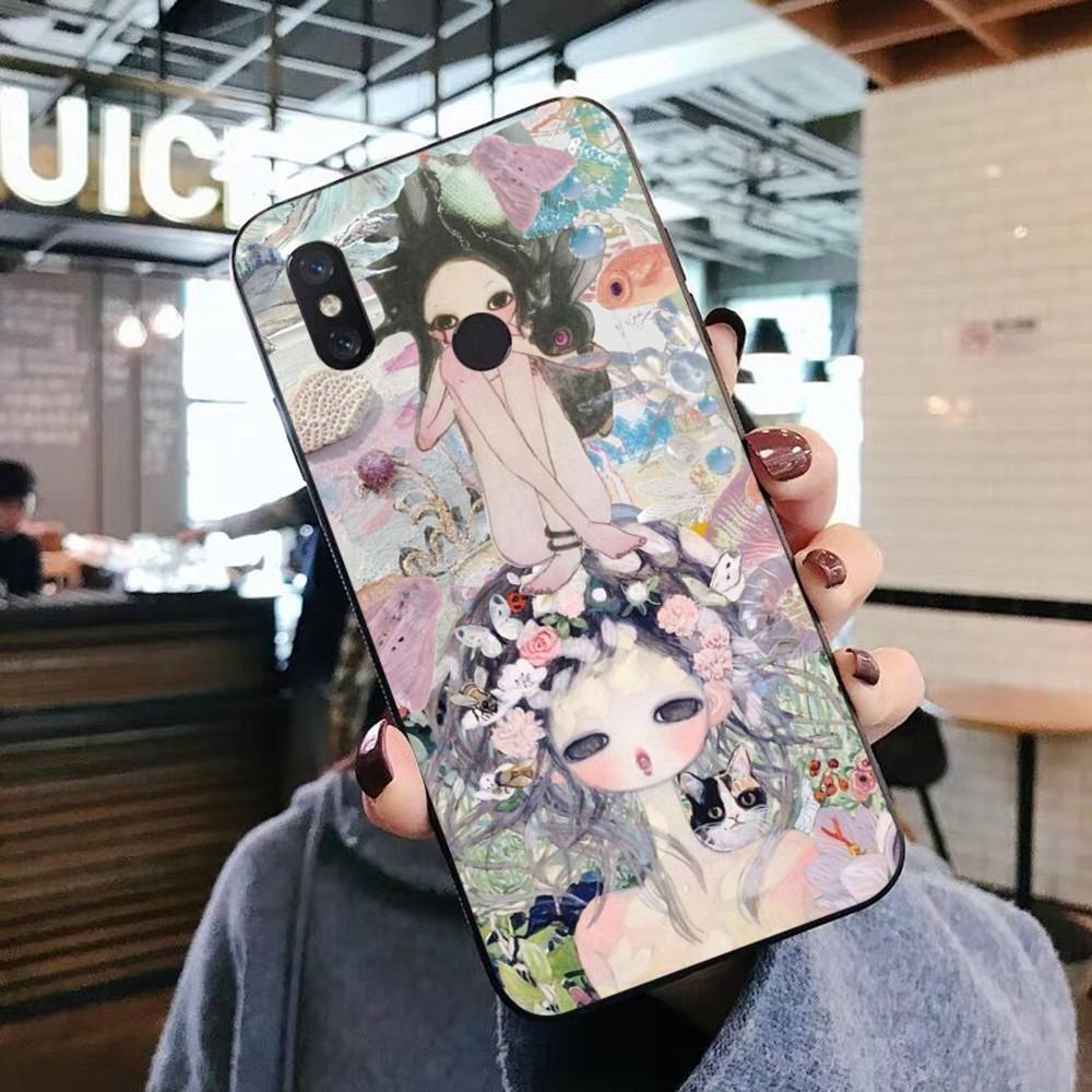Aya Takano Phone Case For Xiaomi Mi 5X 8 9 10 11 12 Lite Pro 10T PocoX3pro PocoM3 Note 10 Pro Lite