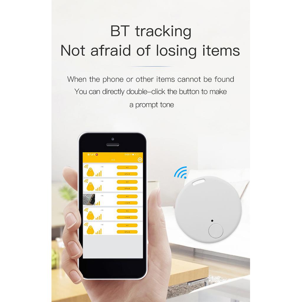 4 Packs BT Tracker for Phone Bags Keys, Find Lost Items with Two Way Search, Auto Alarm, Lightweight Anti Loss Device