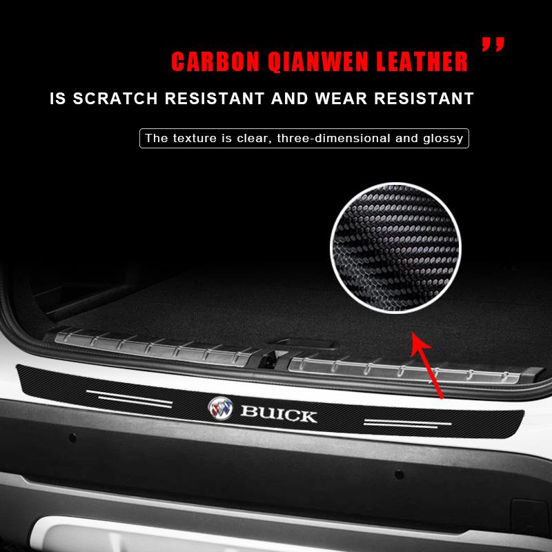 1 Stück Kohlefaser Auto Kofferraum Heckstoßstange Aufkleber Schutzplatte Schutz für Buick Regal Lacrosse Avenir Envision Angkola Electra Anthem Cascada Riviera