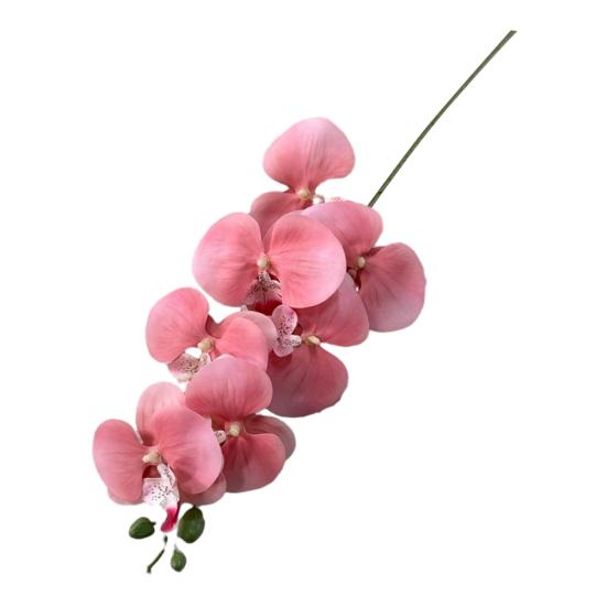 Faux Orchid Stems 39 Inch Artificial Phalaenopsis Flowers with 9 Heads Full Blooms for Valentine's Day Home Office Wedding Party Decor