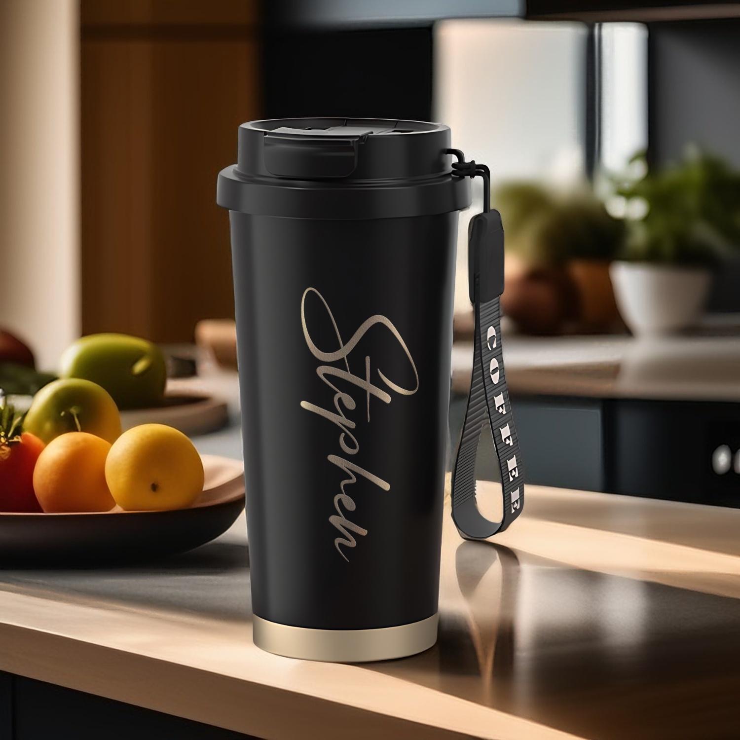 

20oz custom engraved 316 stainless steel insulated tumbler, personalized travel mug for hot cold drinks, office gym gift Below 50ml чёрный