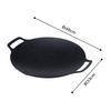 JHQ Iron Plate Multi-Griddle, Authentic, Induction and Direct Heat Compatible, Lightweight, Kitchen and Outdoor Use, Frying Pan/Griddle Pan (Black - F