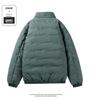 Men's Winter Business Casual Lambswool Jacket, Stand Collar, Thickened, Plus Size, Fleece-Lined, Warm Cotton.