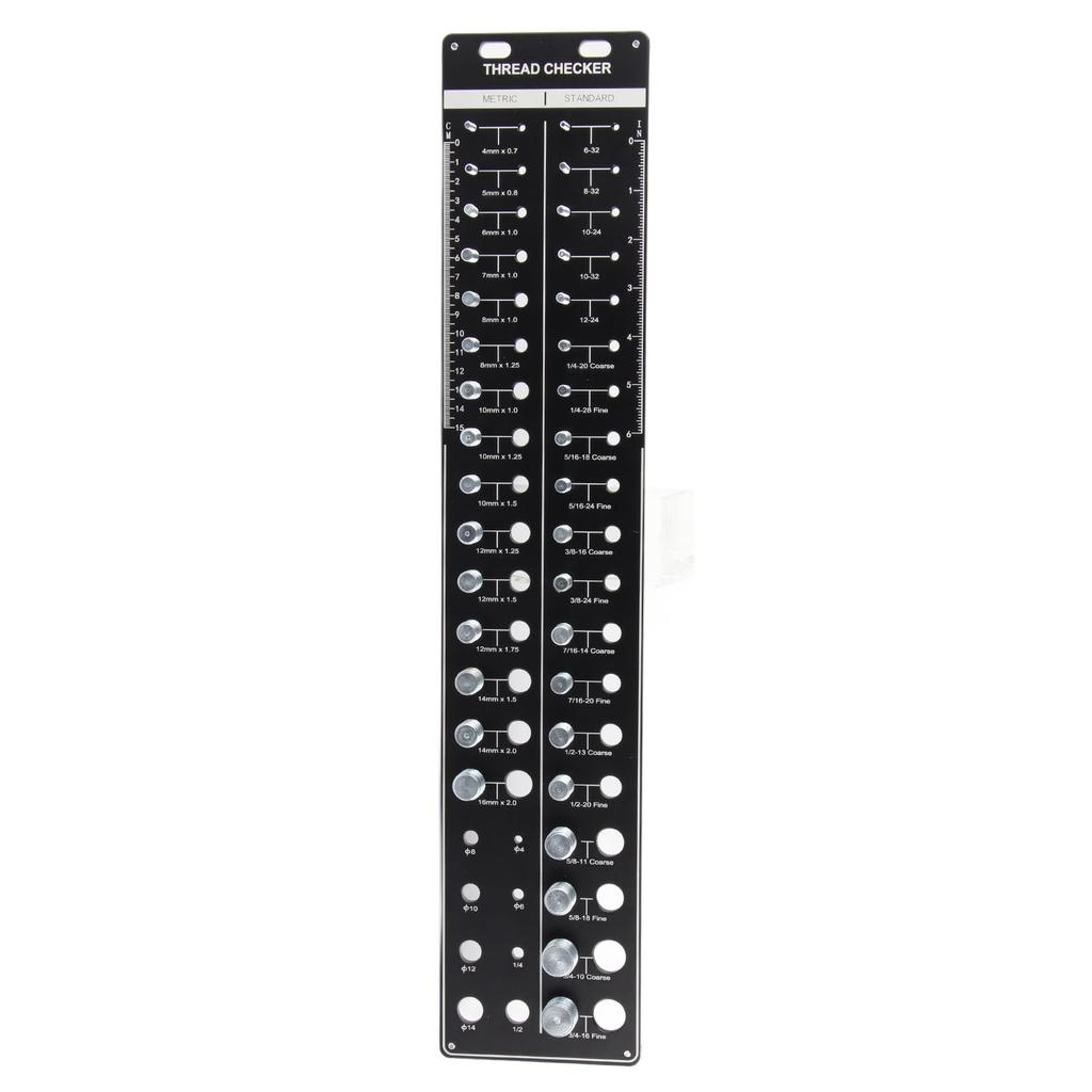 Bolt and Nut Identifier Gauge 10B21 Carbon Steel High Accuracy Nut and Bolt Thread Checker for