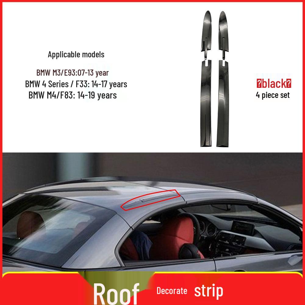 Moldura de Techo y Cubierta de Bisagra Compatibles para BMW M3/M4 y Serie 4 Convertible/Coupé (E93/F33/F83)