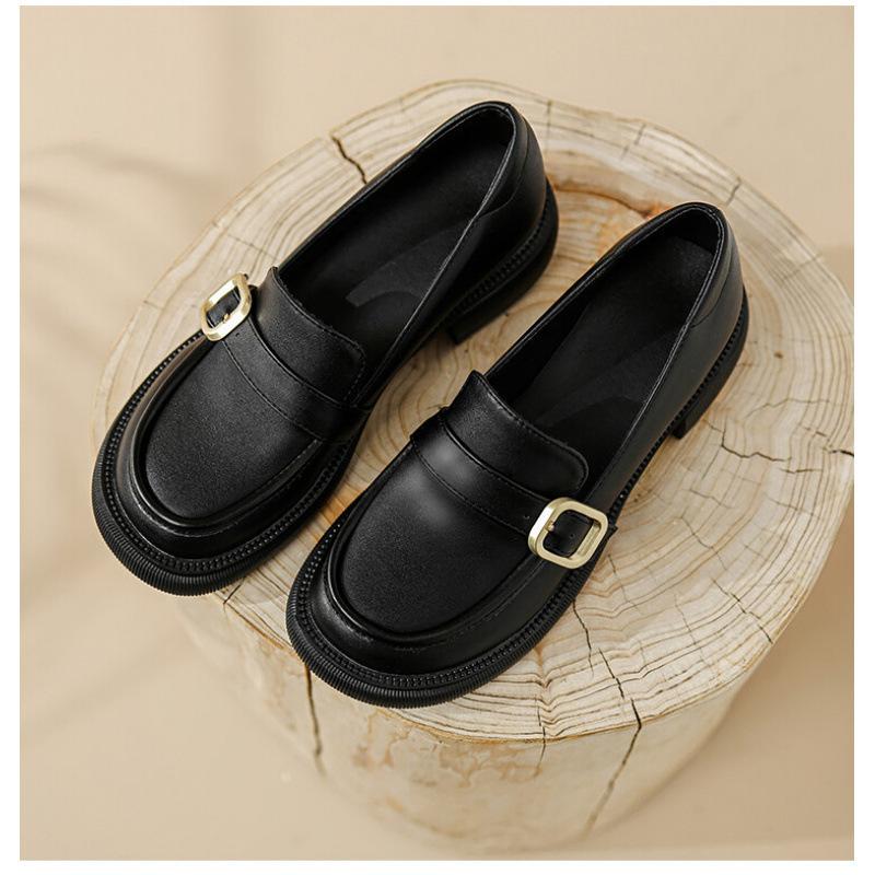 

Новые туфли на низком каблуке, туфли-лодочки на низком квадратном каблуке, женские туфли, с мелким вырезом и на одном ремешке, ленивые туфли, обувь на четыре сезона, с круглым носком. 39 чёрный