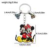 Cute Minnie Mouse Heart Pendant Keychain Mickey LOVE Valentine's Day Gift Travel Backpack Accessory