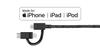 NATIVE UNION Belt Cable Universal 2 Meters Super Strongly Reinforced Durable Charging Cable with Adapter for and Devices - [MFi Certified] 3-in-1