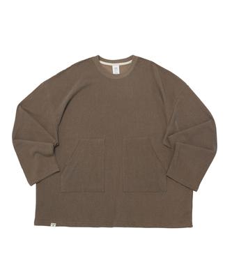 A NOTHING Vintage P. Dyeing Two-Pocket Box Tee (Brown)