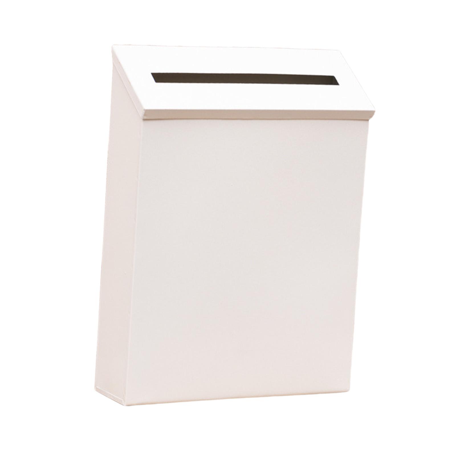 

Wall Mount Mailbox Top Loading Metal Mailbox Latchless Mailbox for Porch белый