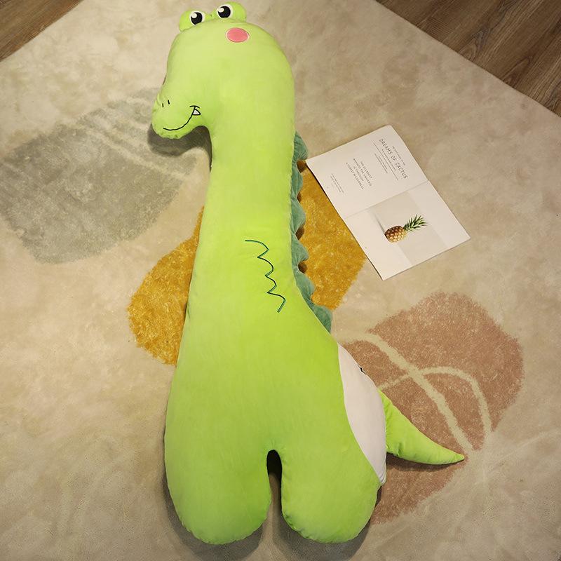 Large Dinosaur Pillow Plush Toy Unicorn Giraffe Doll Girl Sleeping Long Pillow Doll Ragdoll