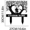 Custom Metal Name Sign Personalized Wedding Gift Outdoor Wall Decor for Bride and Groom
