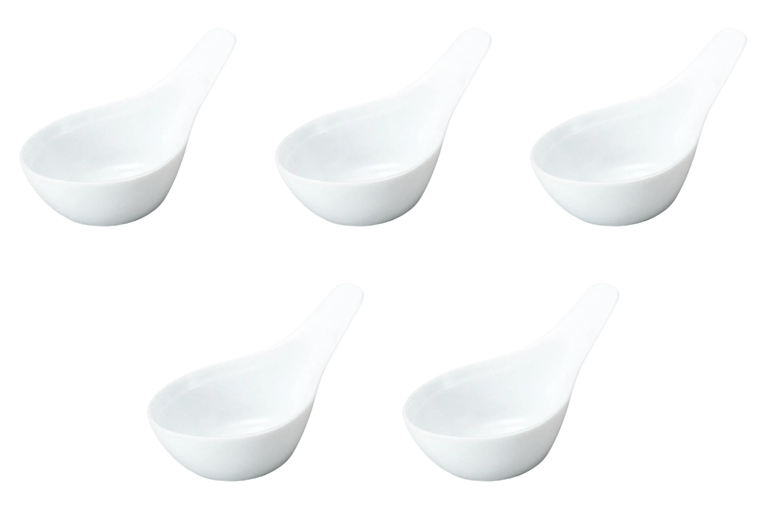 

Set of 5 White Xiaolongbao Rice Delicacy x 6 x 5 Delicacy Setomonohonpo Spoons, [12 cm] белый