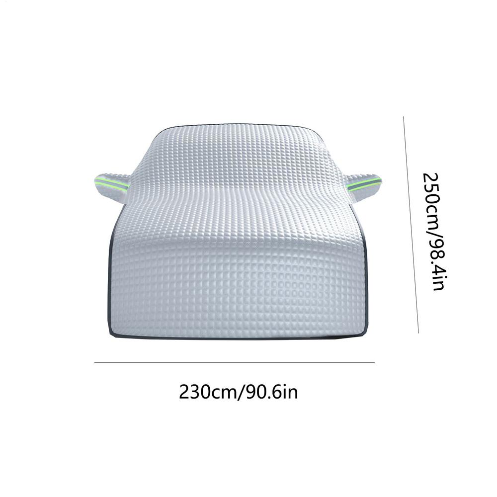 Extended Car Windshield Snow Cover Thickened Front Windshield Snow Cover Aluminum Film Frost Guard Car Window Protector