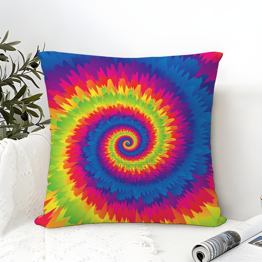 Vintage Gradient Tie-dye Pillow Case linen pillow case sofa home decor cushion cover cushion cove