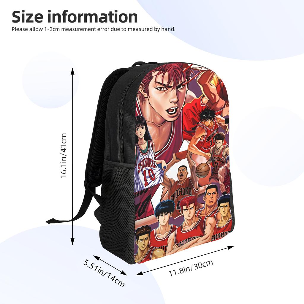 Slam Dunks Backpack  Outdoor Backpacks Student Kawaii School Bags Designer Breathable Rucksack