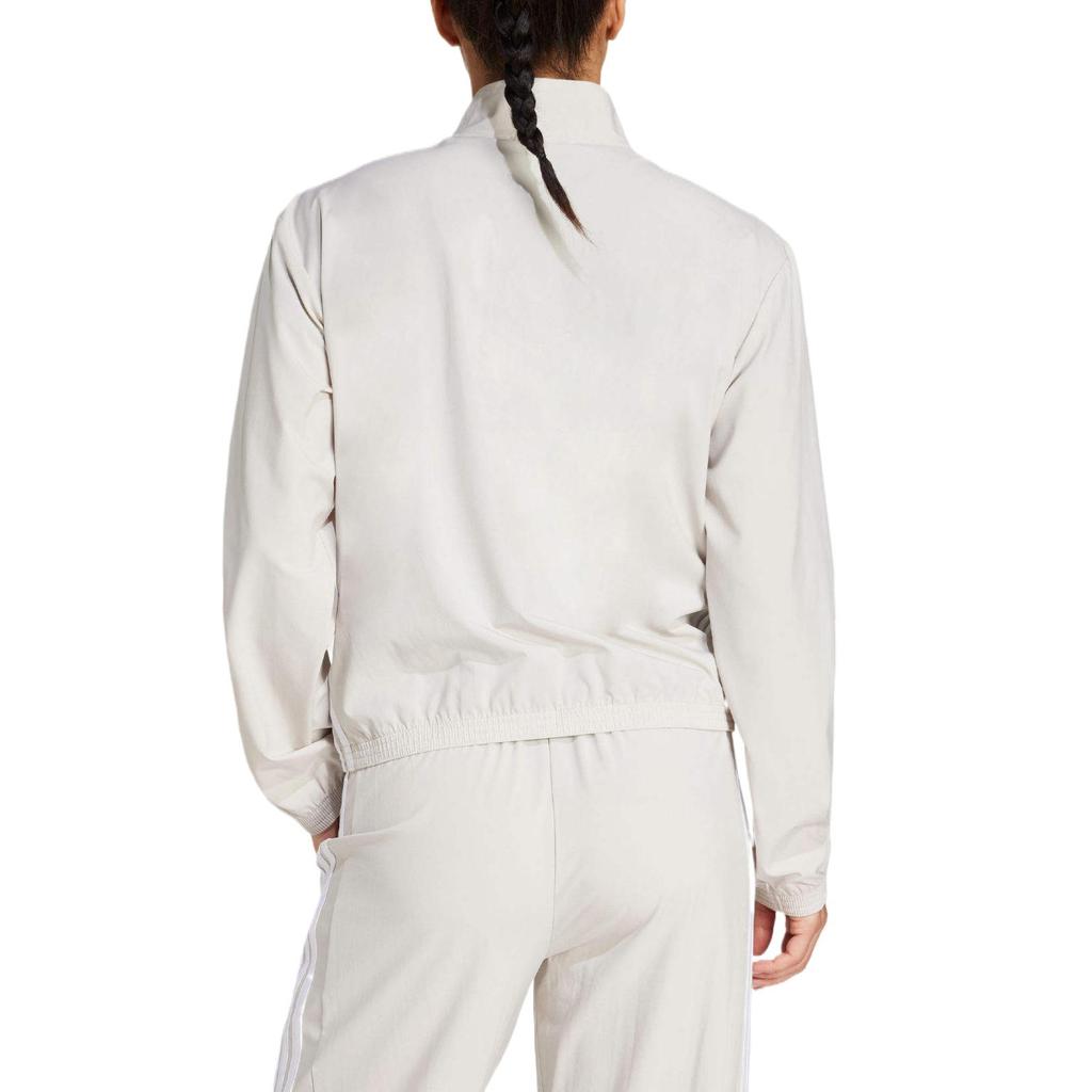 Adidas Essentials Train Sports Fashion Comfortable Stand Collar Jacket Women Jackets Gray JE6173