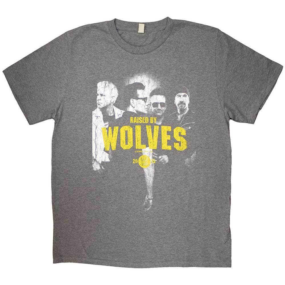 U2 Raised by Wolves T-Shirt Grey New S