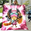 1pz Coperta One Piece Design Stampa Tony Tony Chopper, Coperta Leggera per Divano, Letto - Morbida e Calda, Regalo per Tutte le Stagioni come Natale, Halloween