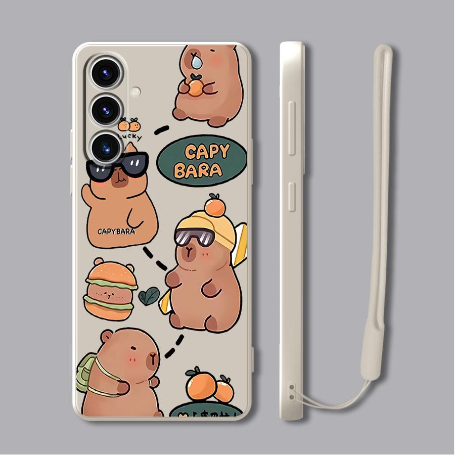 Hülle für Samsung Galaxy A24 A35 A15 A51 A11 A12 A36 A26 A13 A14 A22 A52 A16 A34 Weiches TPU Capybara Muster