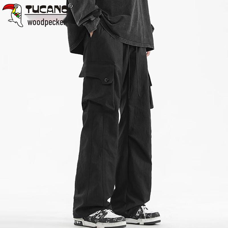 Tucano Men's Winter Loose Straight Cargo Pants