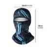 Lightweight Foldable Motorcycle Face Mask Ice SilkFull Face Protection Breathable Cover for Outdoor Activities Commuting