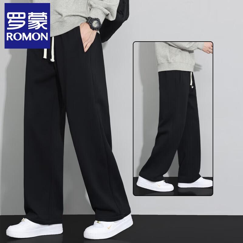 Luo Meng Men s Casual Straight-Leg Sweatpants M