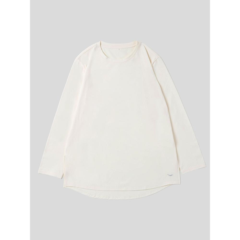 Daiso [woMen] Sorona Long Sleeve Loose Fit M Ivory