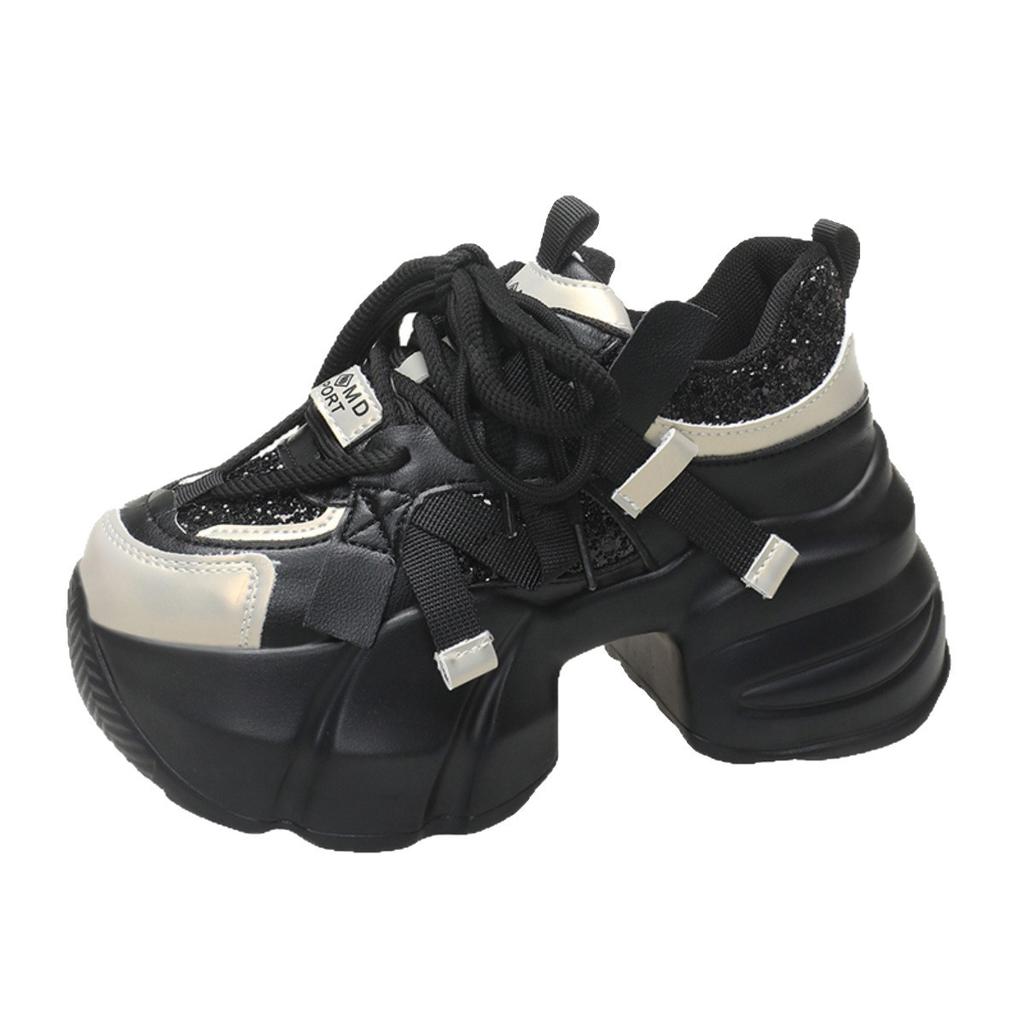 [Fanfna] Platform Dad Shoes Women's Super Fire 2025 Autumn New Popular Shoes Small Height-increasing Sports Shoes