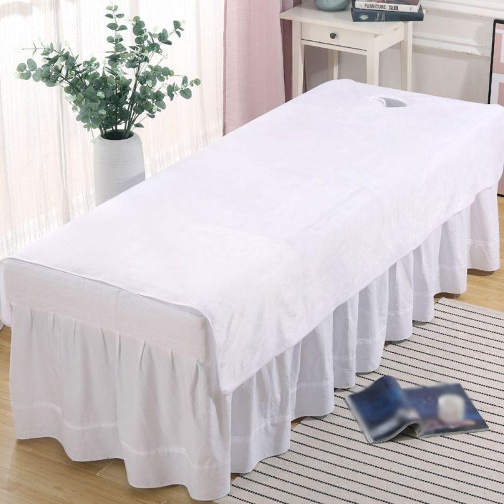 Comfortable SPA Bedspread with Face Hole Beauty Massage Table Cover  Beauty Salon  Accessories