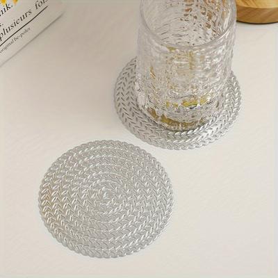 1Pc PVC Coasters for Kitchen Use for Both Indoor And Outdoor Coasters Washable, Heat Resistant, And Easy To Clean for Weddings, Camping, Festivals