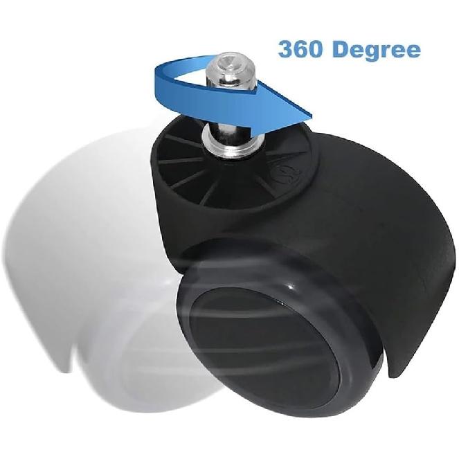 Universelles Rad Bürostuhlrad Rollen Ersatz Leise Schwenkbar Möbelrolle Schwerlast Bodensicherheit