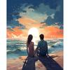 CHENISTORY Paint By Number Beach Couples Girl Drawing On Canvas Wall Art Picture Coloring By Numbers Home Decoration Painting