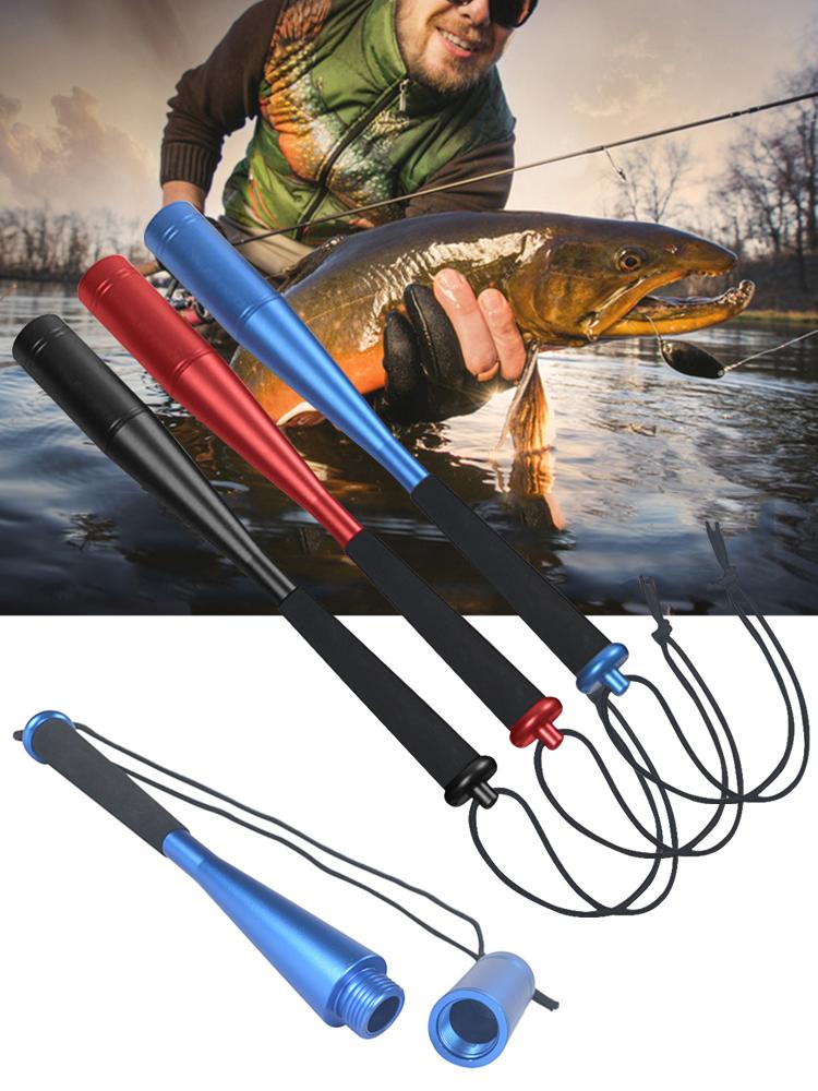Fishing Bat with EVA Handle Beat Fish Rod 24.7cm Fly Fishing Priest Whacker Aluminum Alloy Fishing Accessories