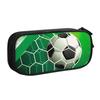 Cute Cool Soccerly Footbally Print Pencil Case for Boy Girl Large Capacity Pencil Pouch School Accessories