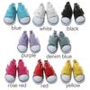 Pair 5cm Length Playing House Handmade Props Denim Canvas Doll Shoes Mini Sneakers Toys Accessories