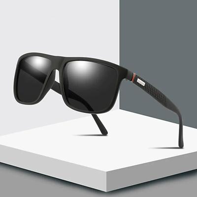 Modne kwadratowe okulary przeciwsłoneczne z polaryzacją Vintage dla mężczyzn i kobiet Luksusowa marka Designerskie męskie okulary przeciwsłoneczne Jazda Wędkarstwo Okulary UV400 dla mężczyzn